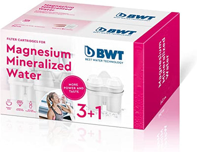 BWT Magnesium Mineralizer filtro con Tecnologia Brevettata, Bianco, 4 Unità
